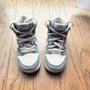 Nike Kids High-Top Sneakers denim